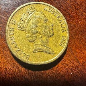RARE‎ 1988 Australian $2 TWO DOLLAR COIN with the HH And RDM initials